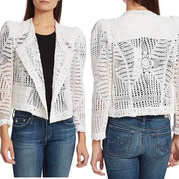 NWT IRO Paris Elgua Eyelet Jacket Sz 6 MSRP $575 - Picture 1 of 11